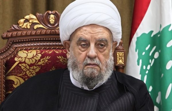 Head of the Lebanese Islamic Supreme Shiite Council, Sheikh Abdel Amir Qabalan