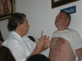 File photo of John of God performing surgery