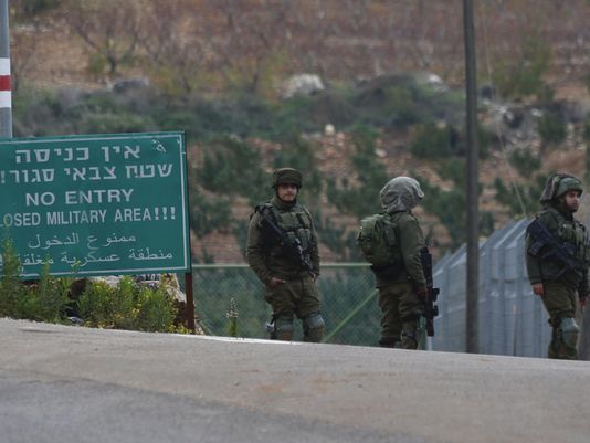 lebanon israel border sign