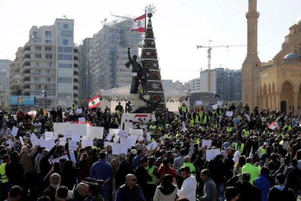 lebanese on strike