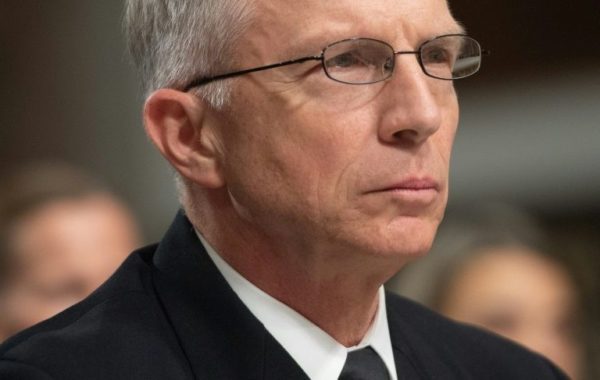 Commander of the US Southern Command, Admiral Craig Faller, testifies during a US Senate Armed Services Committee hearing on Capitol Hill in Washington