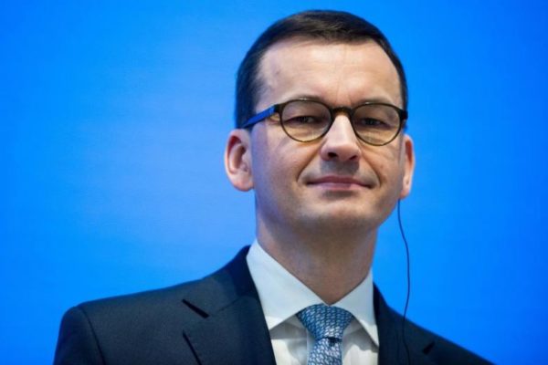 Polish PM Mateusz Morawieck .Poland on Monday pulled out of a summit in Jerusalem, triggering the collapse of the entire meeting, after the acting Israeli foreign minister said that Poles "collaborated with the Nazis" and "sucked anti-Semitism with their mothers' milk."