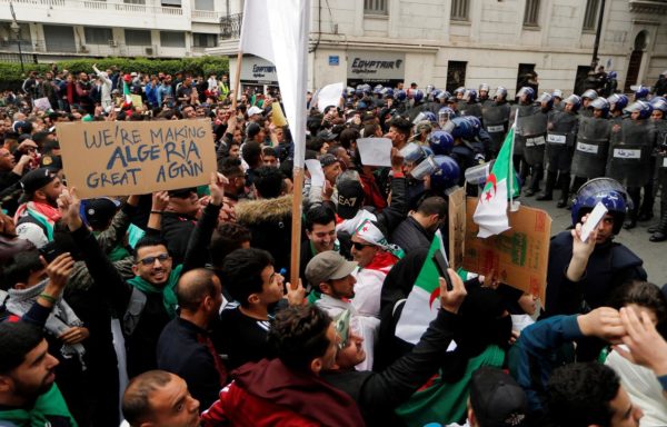 Tens of thousands of Algerians packed central Algiers to capacity on Friday to challenge President Abdelaziz Bouteflika’s 20-year-old rule in the biggest protests in the capital in 28 years.