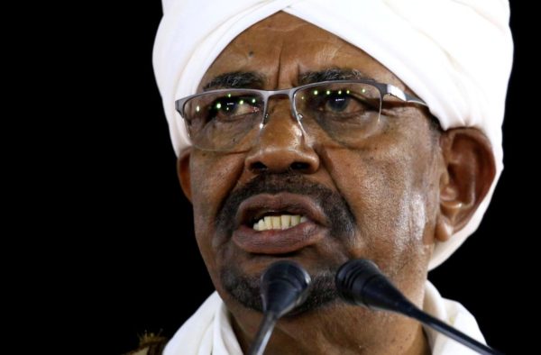 File photo of Ousted Sudan's President Omar al-Bashir  February 22, 2019.