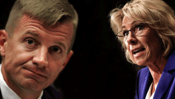 Born-billionaires, brother and sister, Erik Prince and Betsy DeVos 
