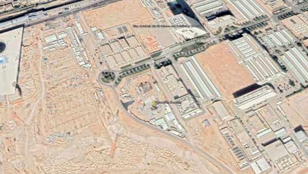 Google Earth | The location of Saudi Arabia's first nuclear reactor, currently under construction in the outskirts of Riyadh.