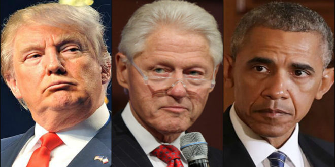 Donald-Trump, Bill-clinton- Barck-Obama-660x330
