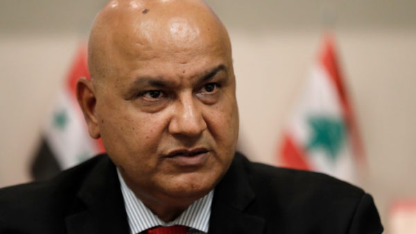 World Bank Regional Director Saroj Kumar Jha, speaks during an interview with the Associated Press, in Beirut, Lebanon, Friday, Nov. 8, 2019. Jha said during the interview that Lebanon needs to quickly form a new Cabinet within a week to prevent further degradation of the Lebanese economy and the confidence of the Lebanese economy. Jha said in recent weeks the World Bank has observed increasing risks to Lebanon's economic and financial stability and therefore it is very concerned that this will impact Lebanon's poor people, middle class and businesses.(AP Photo/Hussein Malla)
