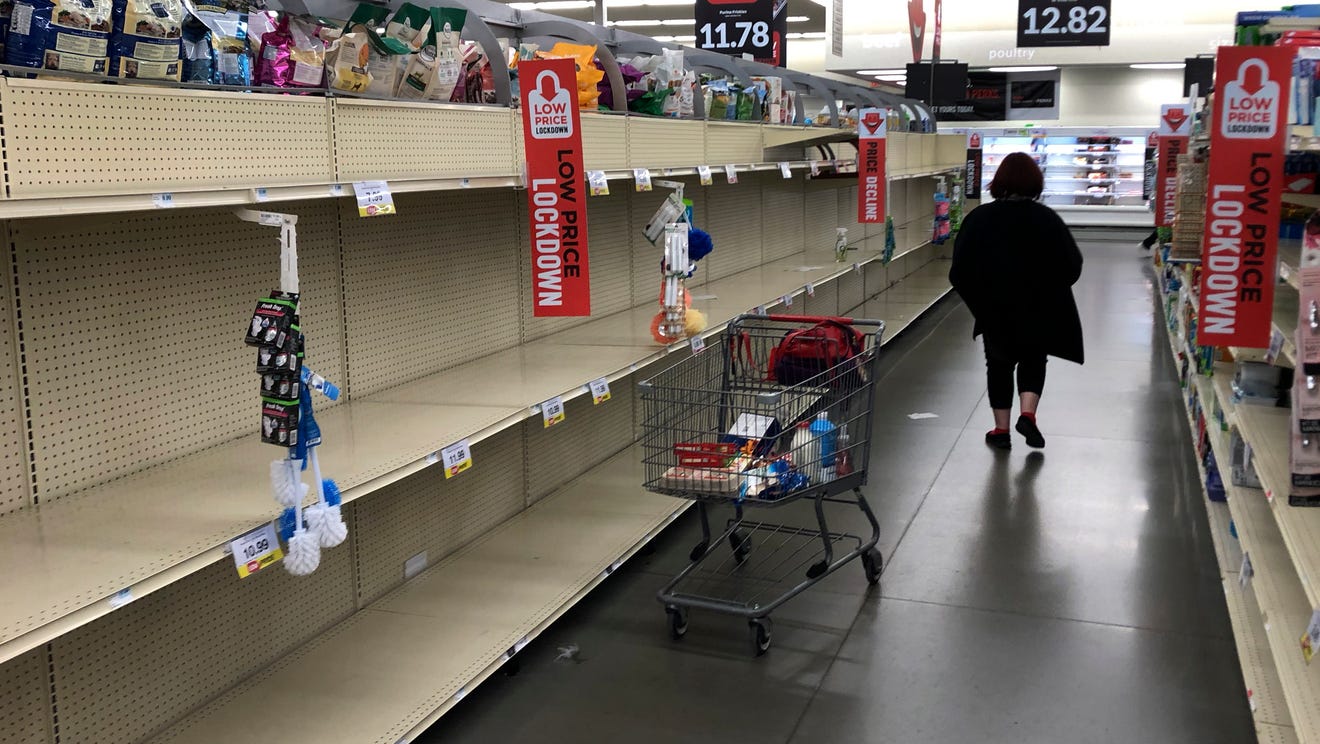 America unprepared for coronavirus Panic shopping, empty shelves