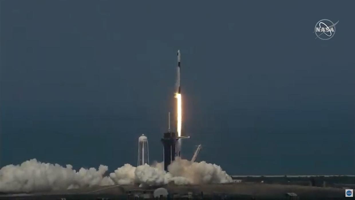 SpaceX rocket blasts off on historic private crewed flight
