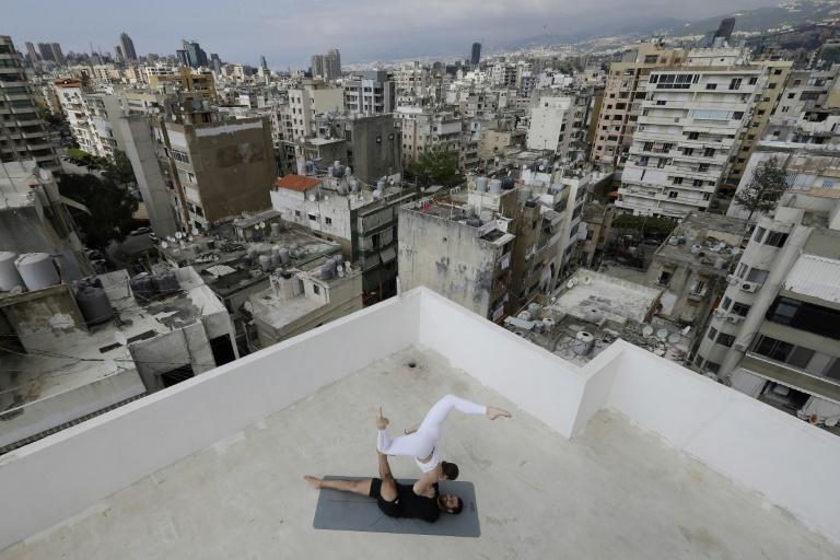 virus shifts life upstairs to rooftops  in Lebanon