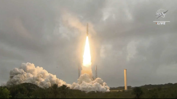 The world’s most powerful space telescope blasts off