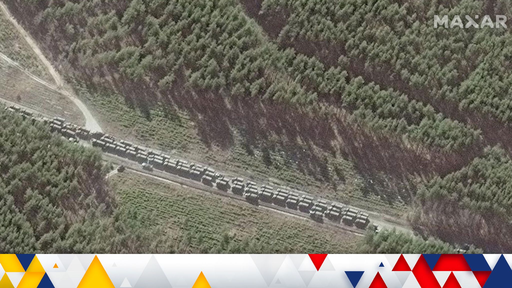 40-mile Russian military convoy nears Kyiv
