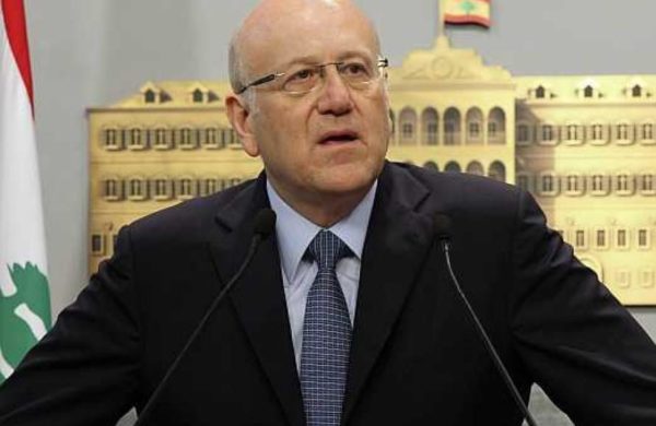 Lebanon is ready for talks on long-term border stability, Mikati  says