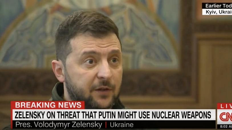 Zelensky warns:  The  world should  be prepared for possibility Putin could use nuclear weapons