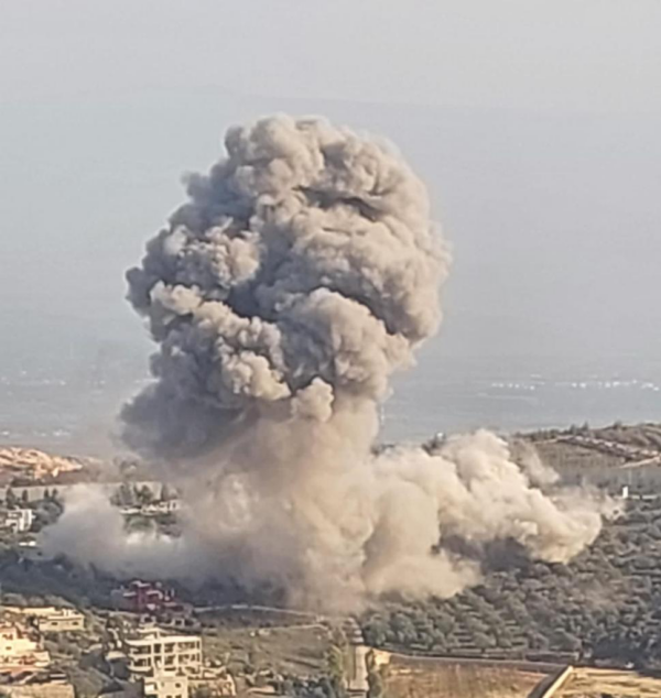 2024: Israeli airstrikes and shells rock south Lebanon border areas