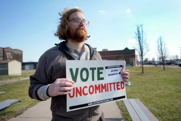 ‘Uncommitted’ voters in the Michigan Democratic primary won 2 delegates