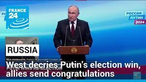 Western leaders denounce Putin’s ‘illegal’ election win as allies send congratulations