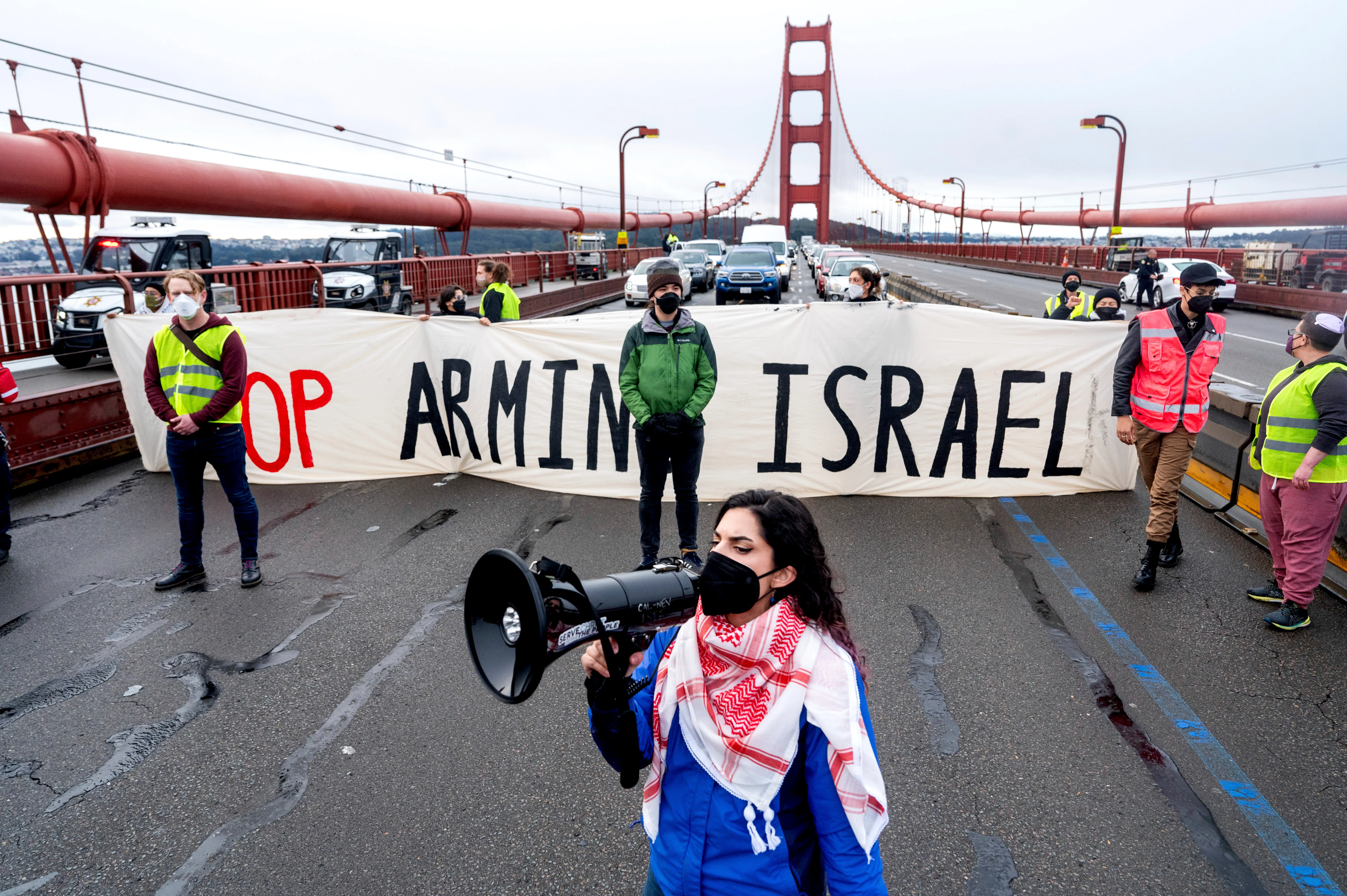 Americans protest in Oakland against US  arming of Israel 