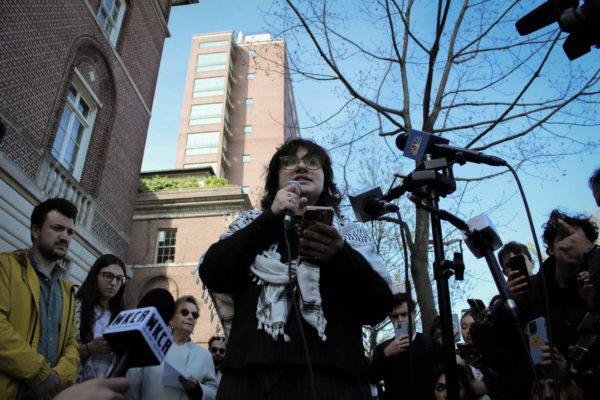 ‘I am the Jewish future’: Detained Jewish Columbia students hold press conference outside President’s House
