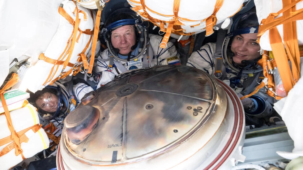 US, Russian and Belarusian ISS crew members safely return to Earth