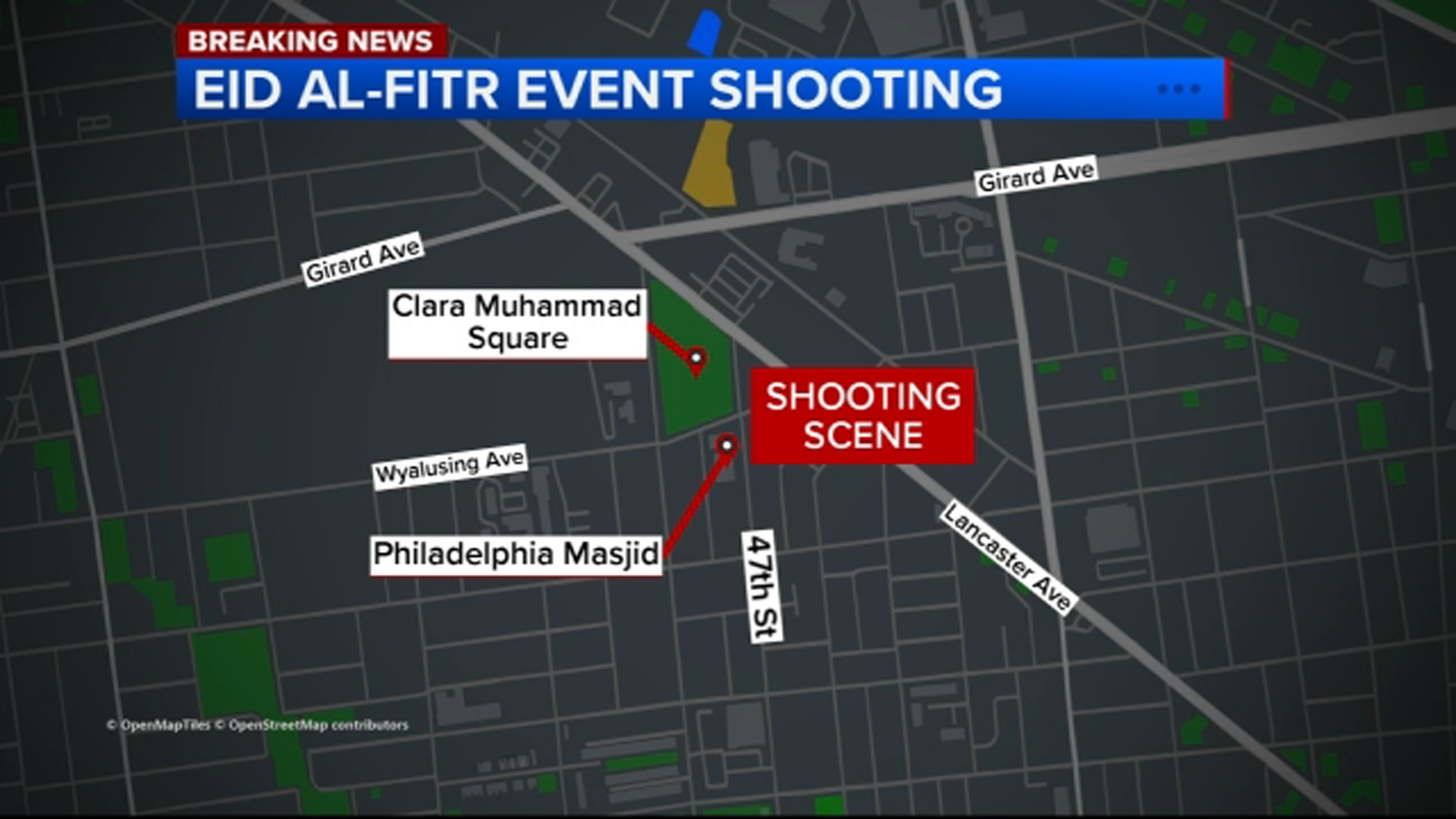 3 shot and 5 in custody after gunfire disrupts Philadelphia Eid event, police say