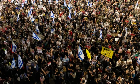 Thousands protest in Israel against Netanyahu over hostages held in Gaza