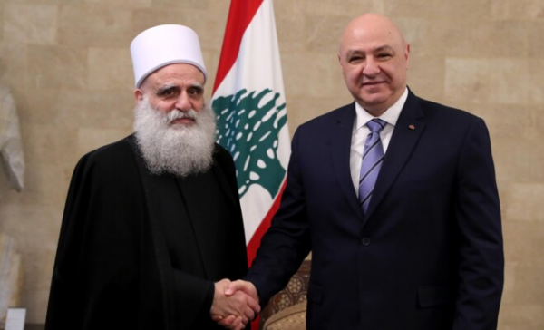 President Aoun tells Druze spiritual leader ” Lebanon is for everyone.”We all have great opportunities ahead of us