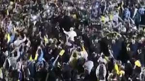 Pope gets rockstar welcome as he delivers message of hope to Lebanese youth