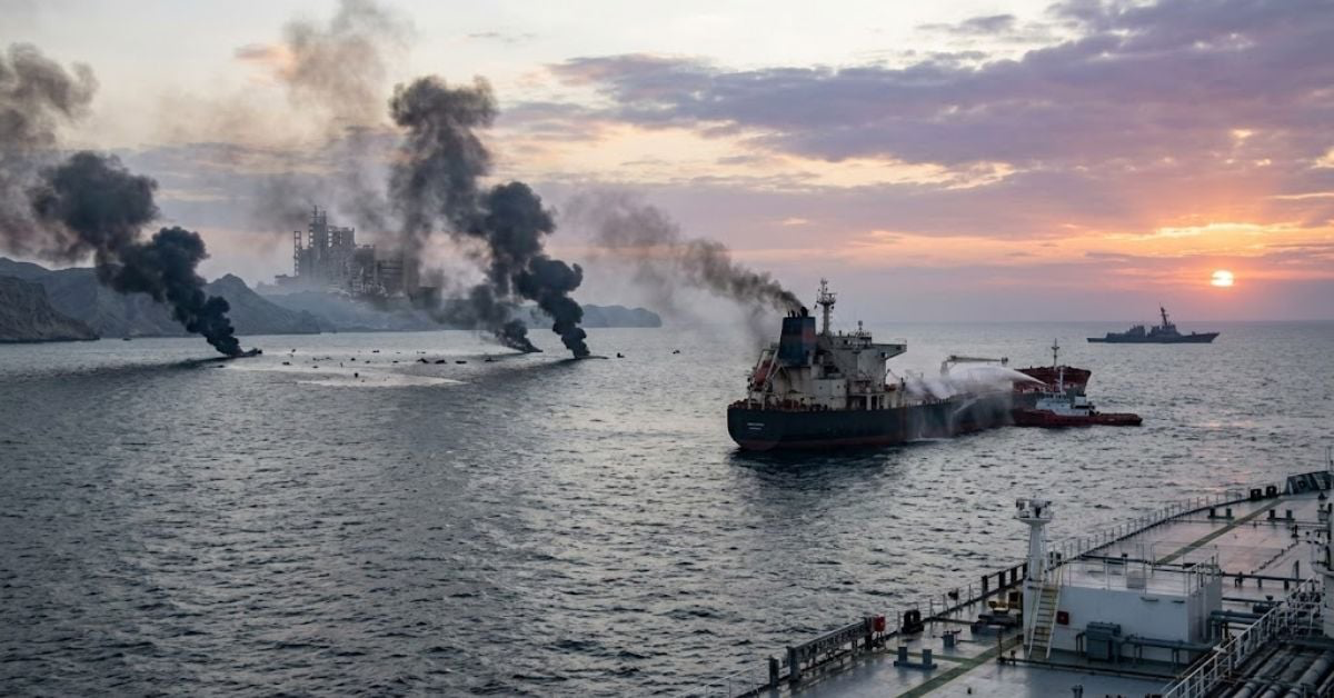 Oil jumps as violence flares after Trump’s offer to help ships through Hormuz