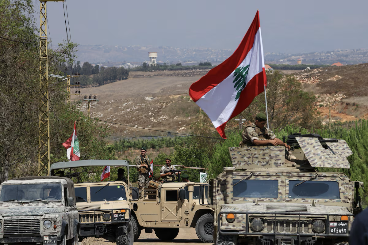 Lebanese army enters southern town after Israeli withdrawal, as per the framework deal