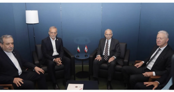 Lebanon PM Salam meets Iranian President Pezeshkian in NYC , Update