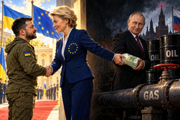 Shame on Europe for financing the war it condemns